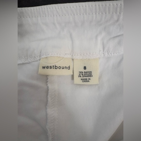 ✨4/$30 Westbound White Pull On Skort - Size 8 - Picture 5 of 9